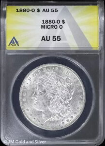 1880-O 1ドル モルガン銀貨 ANACS AU 55 | マイクロO