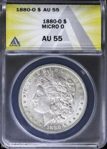 1880-O 1h K ANACS AU 55 | }CNO