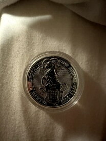 2019年 英国 5ポンド クイーンズビースト イェール・オブ・ボーフォート 2オンス .9999 純銀貨