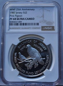 1987N 2|h W[W[ WWF 25NLO sNsW NGC PF68 UCAM Vo[RC