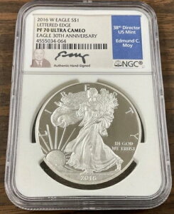 2016-W 1h݃AJC[O ^[hGbW NGC PF70 30th Moy Signature