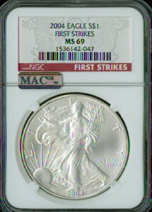 2004 Vo[ C[O NGC MAC MS69 PQ t@[Xg XgCN t@ClXg bh x MAC X|bgXB