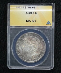1881-S �����K���E�_���[ ANACS MS-63 �g�[�� 10A9