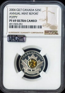 2004NJi_/݃|s[25Zg NGC PF69 EgJIi