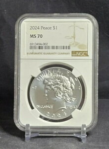 2024 P �s�[�X�h�� - 1�h�� - NGC MS70 - ��� - �u���E�����x�� / OGP�t��