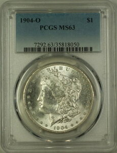 1904-O �����K�� �V���o�[ �_���[ 1�h�� �R�C�� PCGS MS-63 (17E)