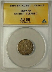 1897N CMX VbNXyX 6yX  ANACS AU-55 ڍ׃N[jOς