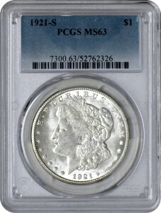 1921-S [KVo[ 1h PCGS MS63 `CX 