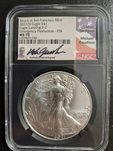 2021(S) �V���o�[�C�[�O�� �^�C�v2 NGC MS70 �ً}���Y FDI GAUDIOSO �T�C������