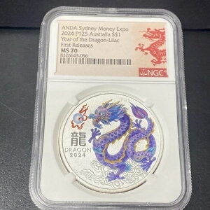 Ō̐FF2024N Vo[C[ hS CbN NGC MS70 1IX $1 Vhj[ }l[ GLX|