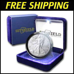 IRA承認済み 2025年 1オンス アメリカンイーグル銀貨 エレガントなLEDディスプレイボックス入り