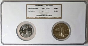 1986N Ȑ_100NLO 100-FR & $1 GEM BU