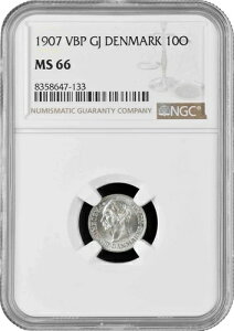 �f���}�[�N 10 �z�� 1907 VBP�ANGC MS66�A�u�t���f���b�N8���i1906 - 1912�j�v���