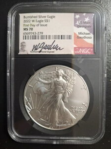 2022�N W �o�[�j�b�V���h �A�����J�� �V���o�[ �C�[�O�� NGC MS70 FDI GAUDIOSO �T�C������ �����x��