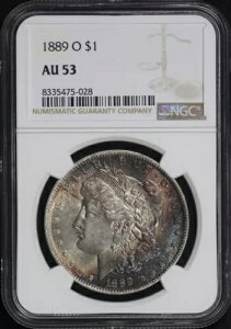 1889-O �����K�� �_���[ NGC AU-53 - �Ǝ��̉~�`�O�����`�̕\���g�[�j���O!