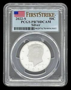AJPlfB݃v[tRC 2022-S 50C O[h F-S PCGS PR70DCAM