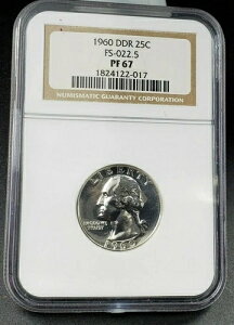 1960N 25Zg Vg Vo[NH[^[RC NGC PF67 FS-022.5 FS-801 DDR _u_C