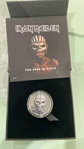 2024年クック諸島アイアンメイデン ブック オブ ソウルズ 2オンス シルバー プルーフ コイン。