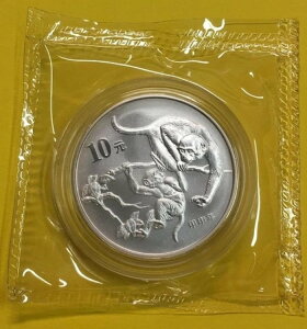 ���� 10 �� 2004 Affe Monkey ST�A31,1g 999er �V���o�[�A? 40mm�A80.000 �X�^�b�N (M18)