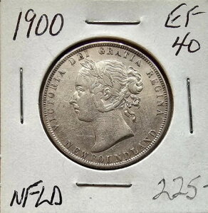 1900�N �j���[�t�@���h�����h 50�Z���g �n�[�t�h�� �X�^�[�����O�V���o�[ KM-6 - ���B�N�g���A����