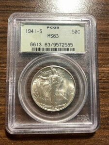 1941-S EH[LOEoeB Vo[ n[th 50Zg PCGS MS 63 EH[J[ I[hO[z_[