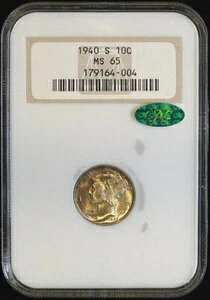 1940N S }[L[ 10Zg MS 65 TONED NGCӒς݁ACACF