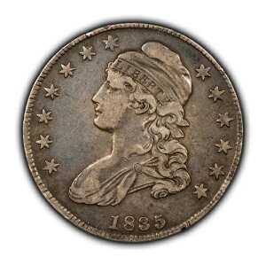1835�N 50�Z���g �L���b�v�h�o�X�g �V���o�[ �n�[�t�h�� - �[���ΐ� - XF - SKU-H3455