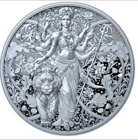 絶妙なドゥルガー *2025* 1オンス ブリリアント 未流通 999 ALL シルバーコイン