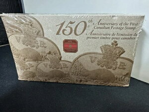 カナダ初の銀貨付き切手発行150周年記念(未開封!)