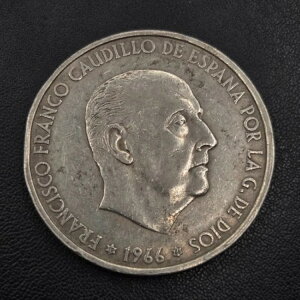 �X�y�C�� 1966 100 �y�Z�^ PTAS �V���o�[ �R�C�� ~ �t�����V�X�R �t�����R �J�E�f�B�[�W�� ���[���h �R�C��