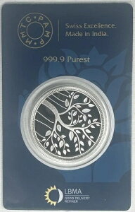 BANYAN TREE MMTC PAMP 10 グラム 9999 ファインシルバー アート ラウンド!!!