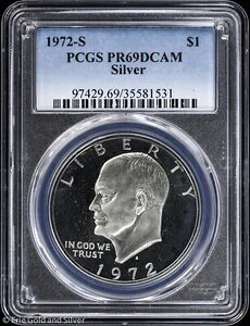 1972-S 1h v[t AC[n[uACNv PCGS PR 69 DCAM