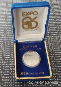 1986年万博記念銀メダル BCパビリオン バンクーバー カナダ #coinsofcanada