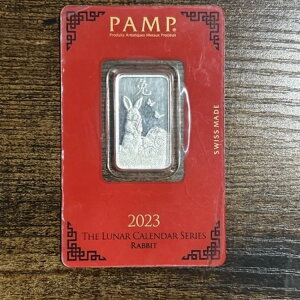 2023 PAMP �X�C�X 10g .999 �V���o�[�o�[ �E�T�M ���A�� �V���[�Y #11 ���̓J�[�h