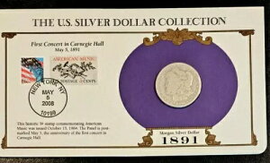 1891年 O・モルガン銀貨米国郵便記念切手セット 希少5/39セント切手