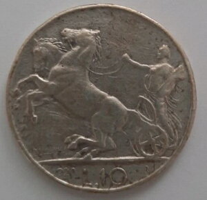 1929�N �C�^���A 10������݁AVITTORIO EMANUELE 111 RE DITALIA-�����_�b�l��