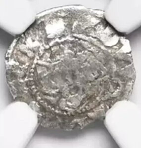 エドワード2世 1307-1327年 ロンドン イングランド 銀貨 1/4ペンス 希少 S-1474 コイン NGC VF