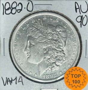 1882-O/S ���[�K�� �V���o�[ �h�� ~ AU VAM 4 TOP 100 ~NICE COIN~