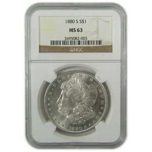 1880�N S ���[�K���E�_���[ MS 63 NGC �V���o�[ ������ 1�h���R�C�� SKU:CPC0502
