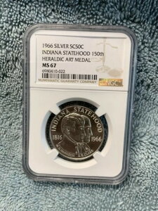 1966N CfBAiB{s150NLO SC50C Vo[ ͔p NGC MS67 _