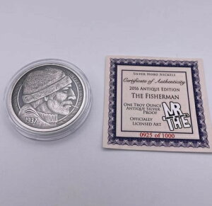 �t�B�b�V���[�}�� �A���e�B�[�N�V���o�[ ���E���h �z�[�{�[ �j�b�P���V���[�Y - 1�I���X .999 �R�C��