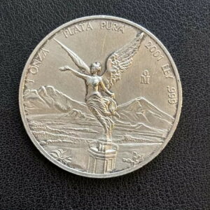 2001 メキシコ シルバー リベルタ 1 オンザ - メキシコ .999 1 オンス銀貨