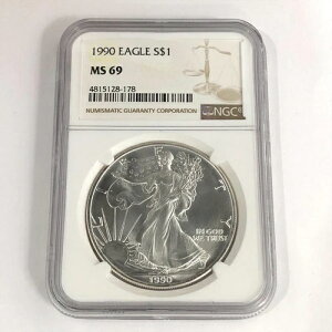 (1) 1990N ASE NGC MS69 AJVo[C[O 1h .999 (8178)