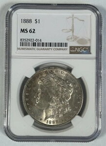 1888N K 1hd NGC MS 62 g[
