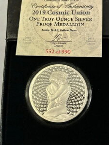 2019 �V���o�[�V�[���h 1�I���X .999 �V���o�[�v���[�t �R�Y�~�b�N���j�I�� ����COA�t�� ���s����990��