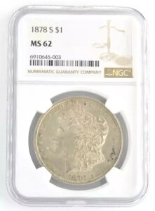 AJO 1878-S K 1h 90%  NGC Ӓ MS62 TtVXR