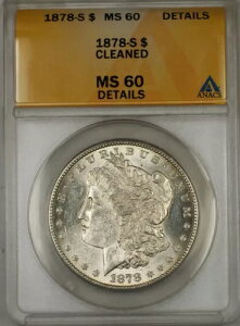 1878-S [K 1hd ANACS MS-60 ڍ׃N[jOς (6E)