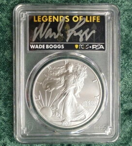 2021�N PCGS MS 70 ���񐶎Y�^�C�v2 �V���o�[�C�[�O�� 1�h���A�E�F�C�h�E�{�b�O�X���M�T�C������
