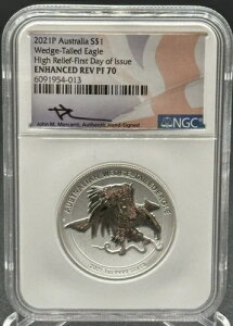 2021P 1�I���X �V���o�[ �E�F�b�W�e�[�� �C�[�O�� 1�h�� �R�C�� - NGC �G���n���X�h Rev PF70 *STL