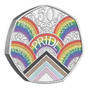 �C�M���X UK 2022 50���N �v���C�h ���C���{�[ LGBTQ 1/2�I���X �V���o�[ PIEDFORT �R�C��